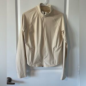 Old Navy Cream Powersoft Activewear Jacket